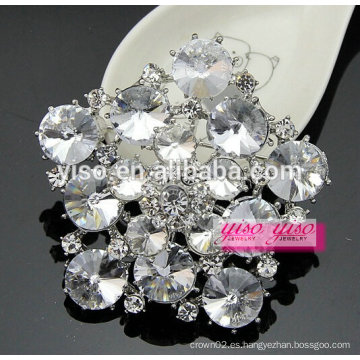 Plomo libre de encargo pin broche de cristal rhinestone